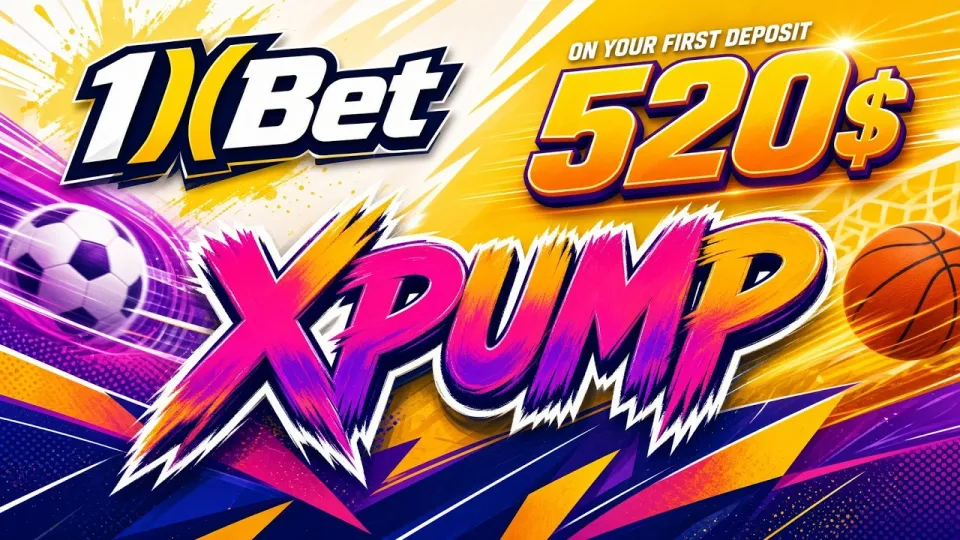 Use the 1XBET promo code XPUMP at sign-up to activate your new-player bonus on the first deposit